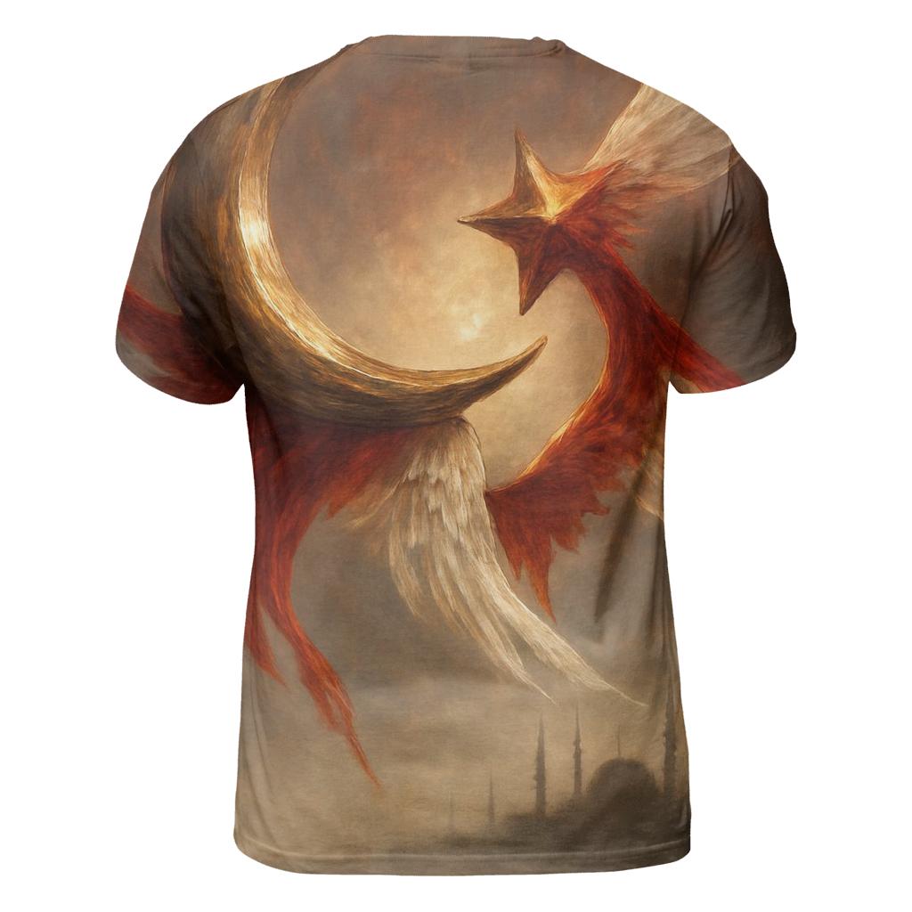 Crescent Bronze Turkey designer pattern shirts