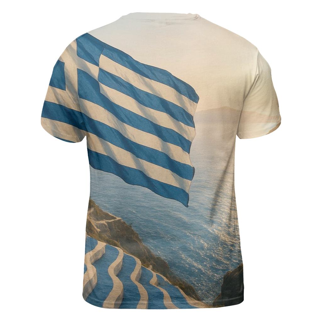 Aegean Marble Greece artistic all-over print tops