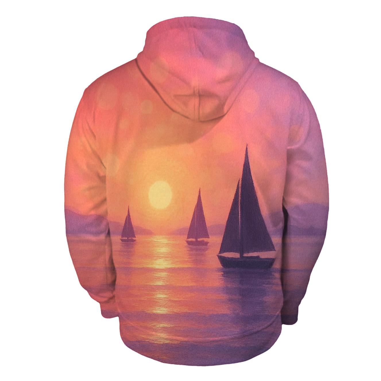 Coral Horizon Drift designer hoodies