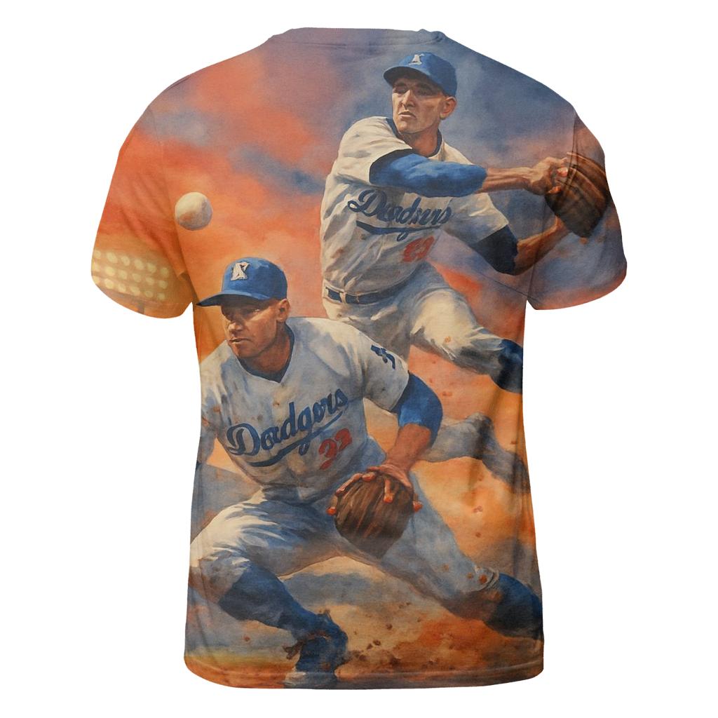 Sunset Double Play creative print fashion shirts