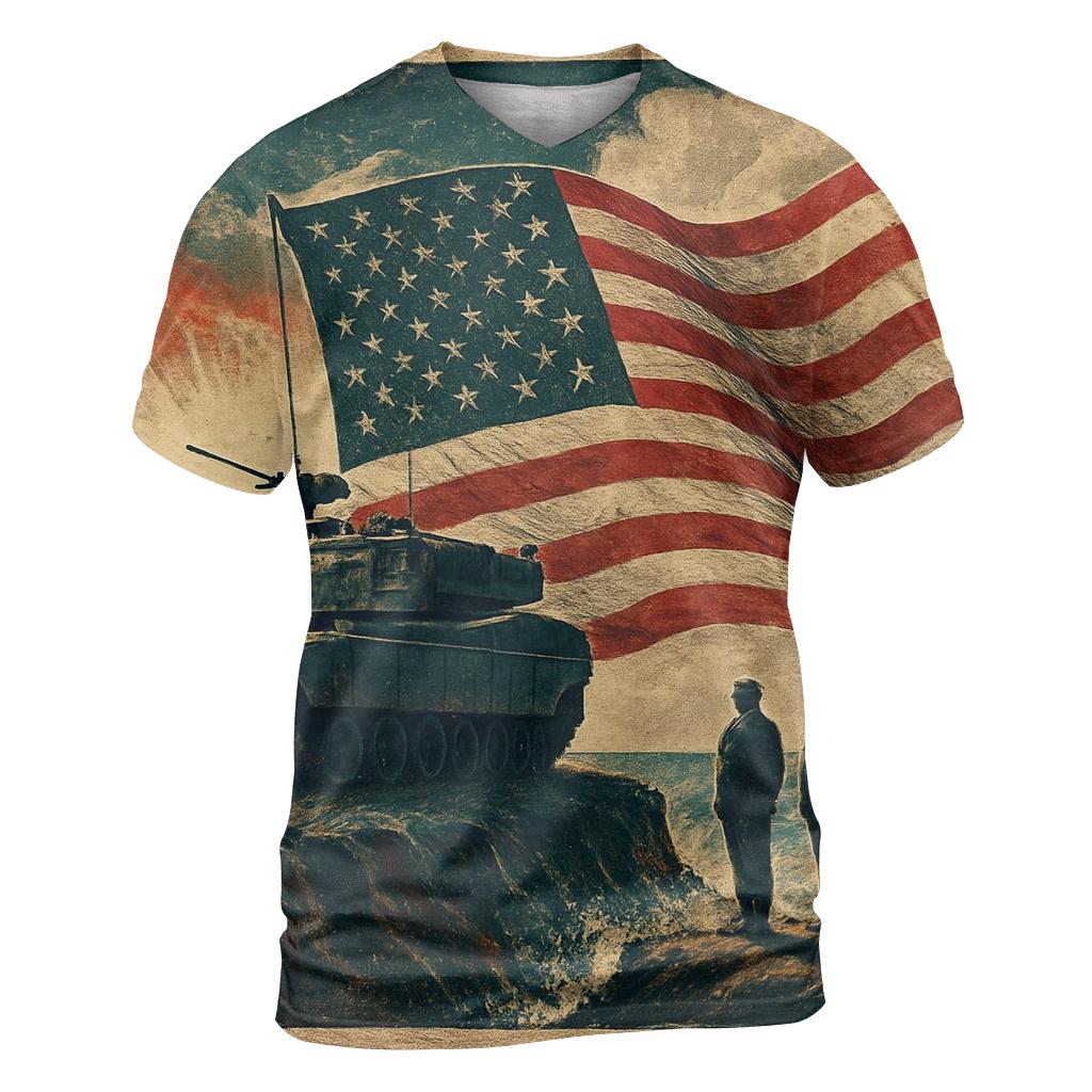 Guardian Flag Coastline creative print fashion shirts