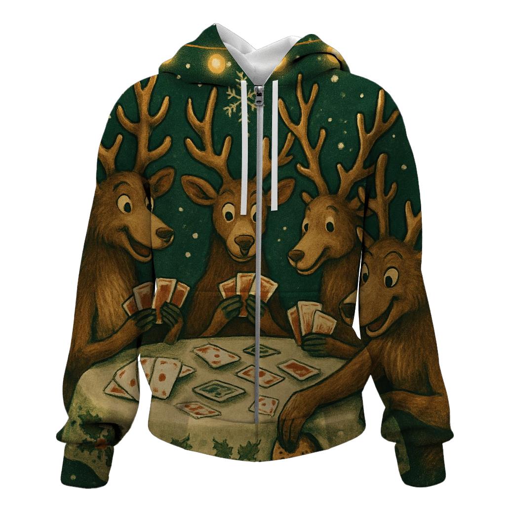 Reindeer Poker Night hoodie trends