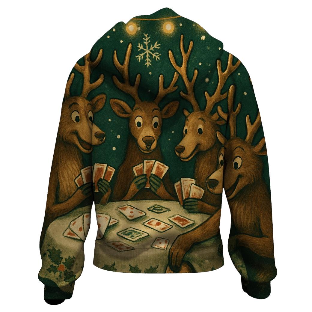 Reindeer Poker Night hoodie trends