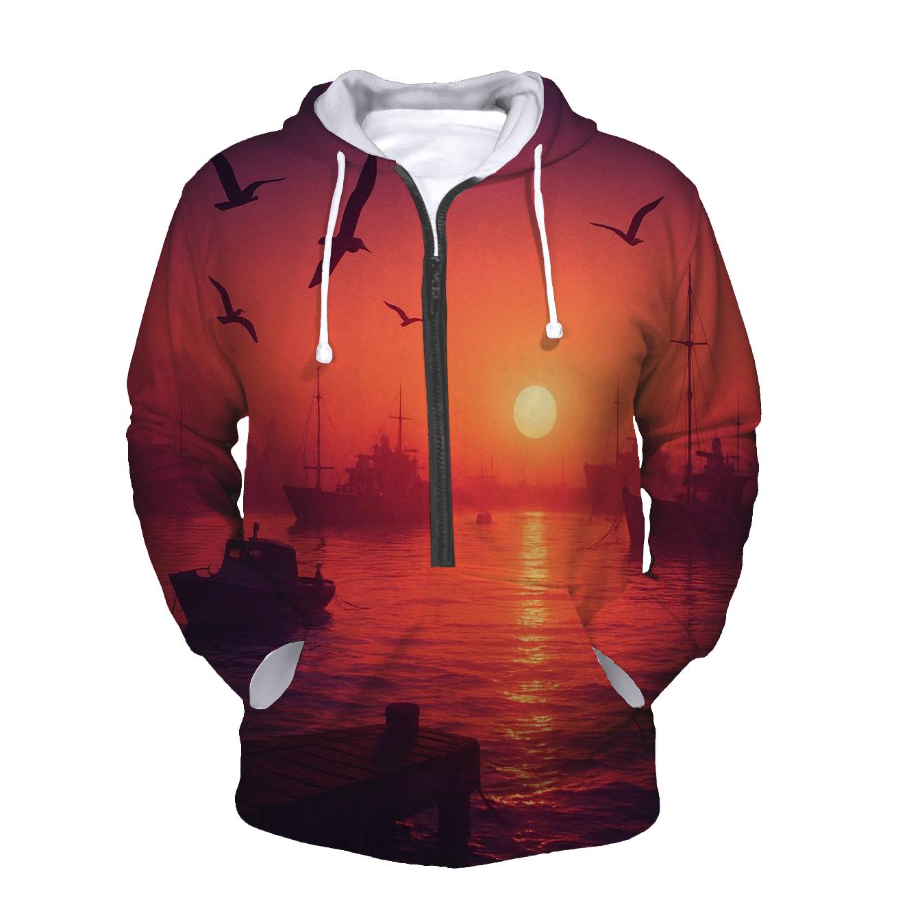 Crimson Harbor Lumen hoodies fashion