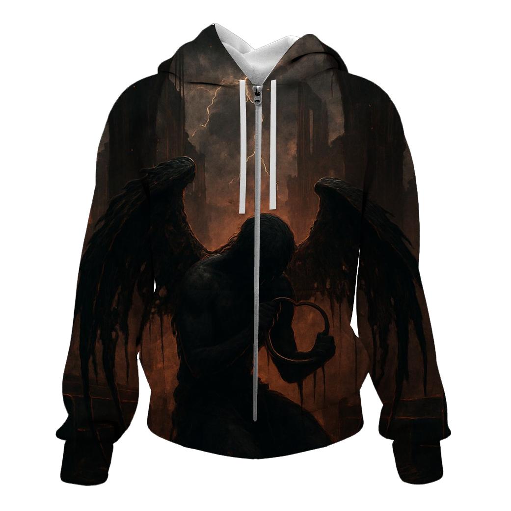 Fallen Angel With Rusted Wings pullover hoodies