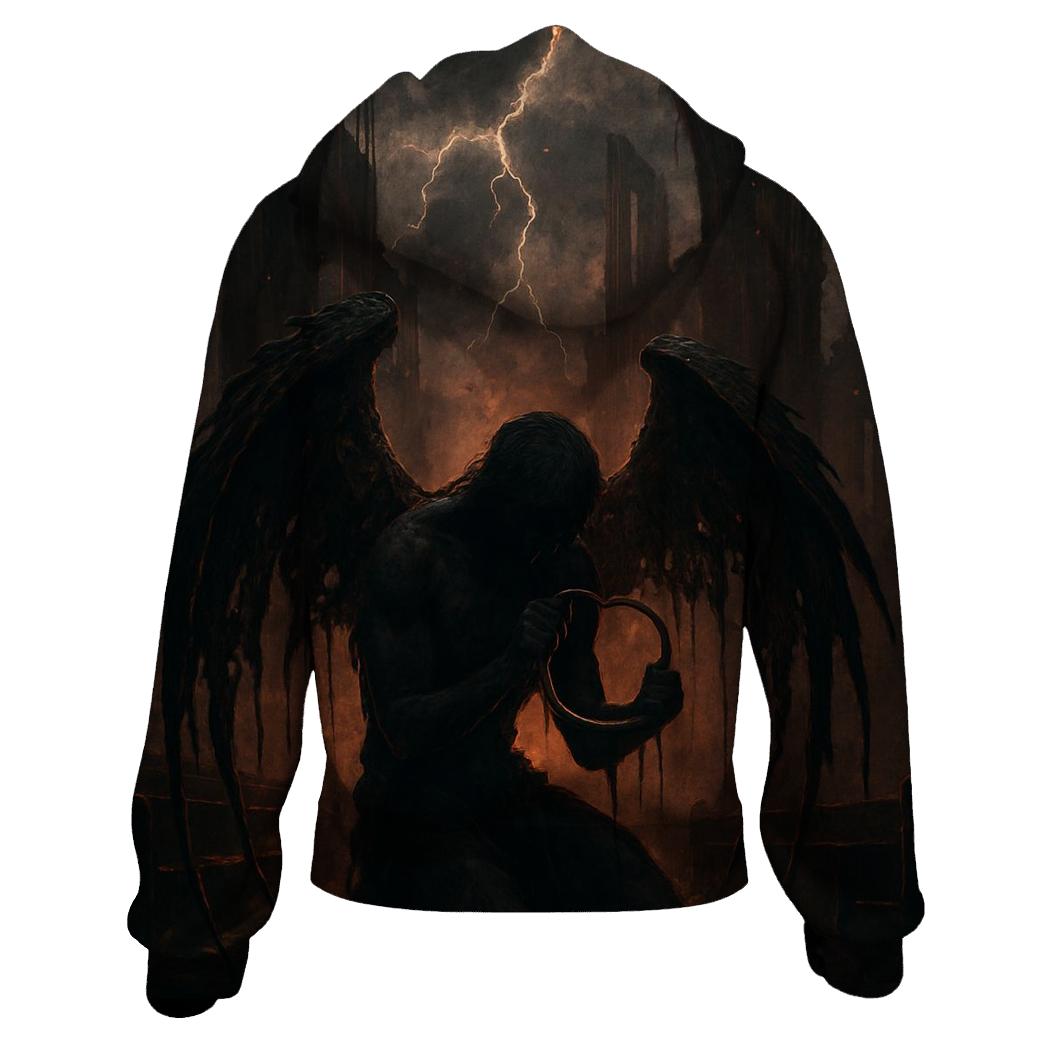 Fallen Angel With Rusted Wings pullover hoodies