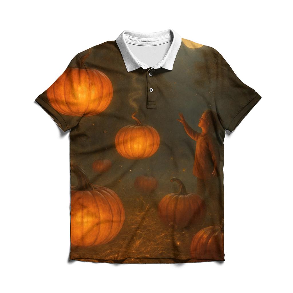 Pumpkin Patch Moonlight stylish collar polo tees