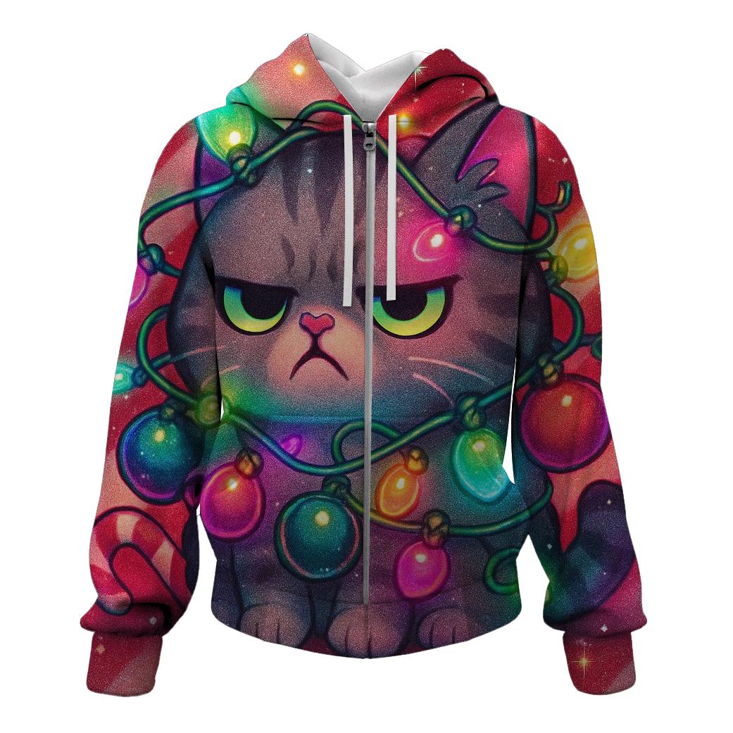 Grumpy Cat Tangled Lights hoodie designs