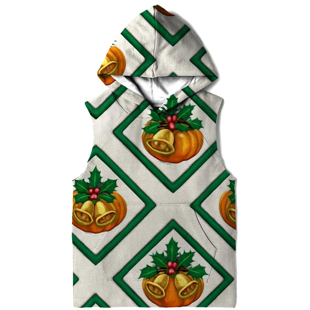 Holly Lattice Pumpkin Tiles printed hoodies