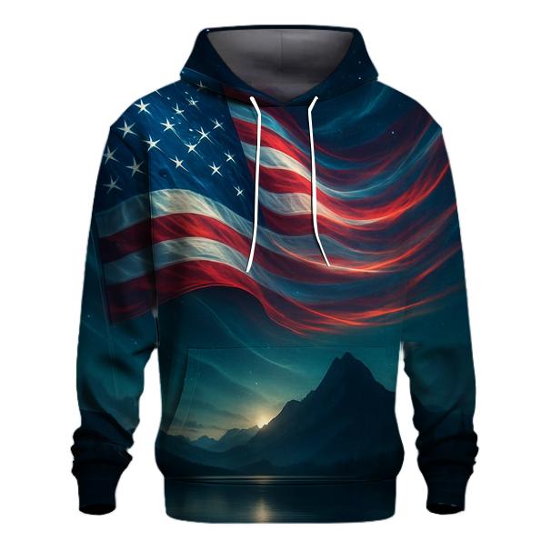 Aurora Stripes printed hoodies