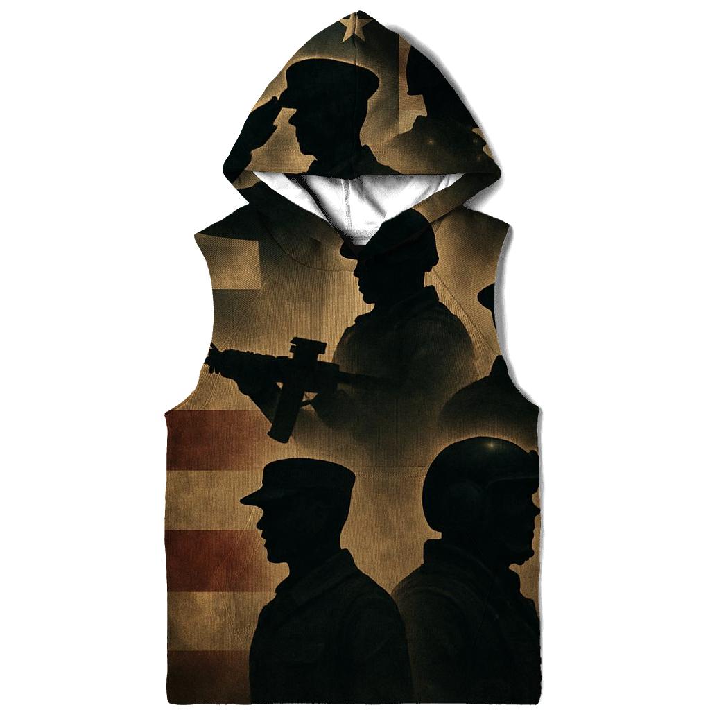 Silhouette Remembrance Banner graphic hoodies