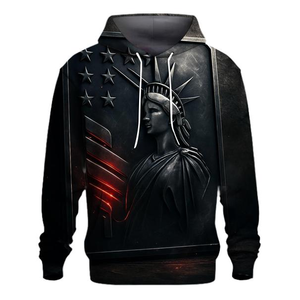 Industrial Liberty Emblem embroidered hoodies