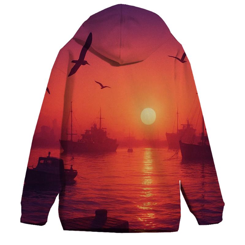 Crimson Harbor Lumen premium hoodies