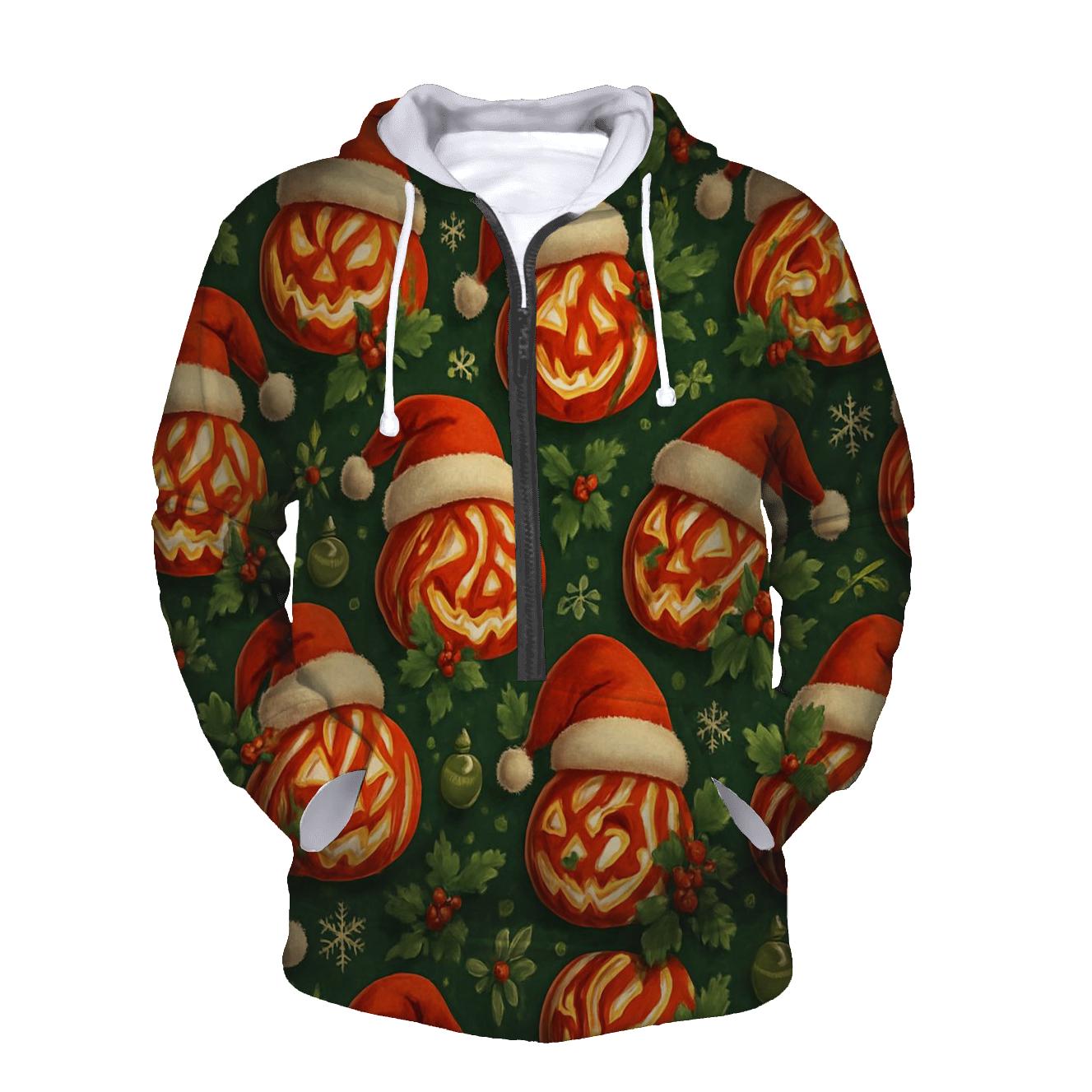 Yuletide Pumpkin Tessellation hoodies fashion