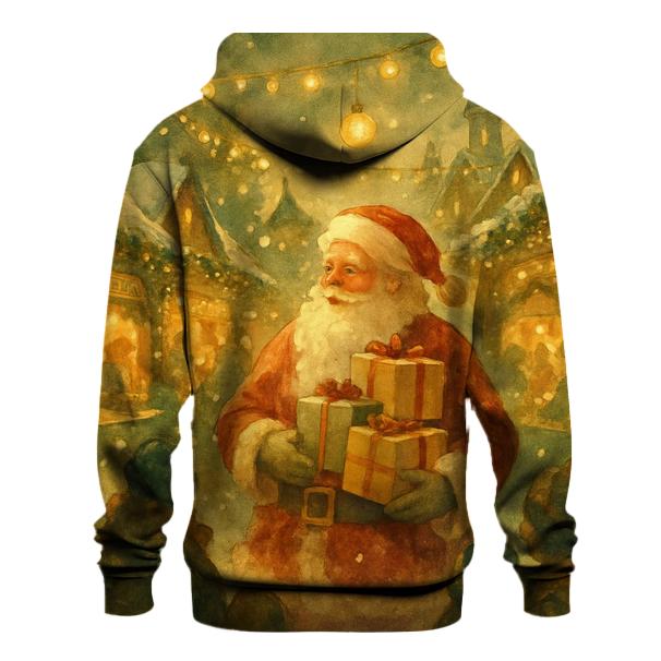 Santa At The North Pole Market zip-up hoodies