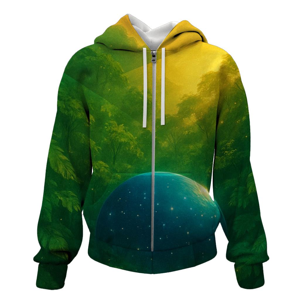 Amazon Mosaic Green Brazil designer hoodies