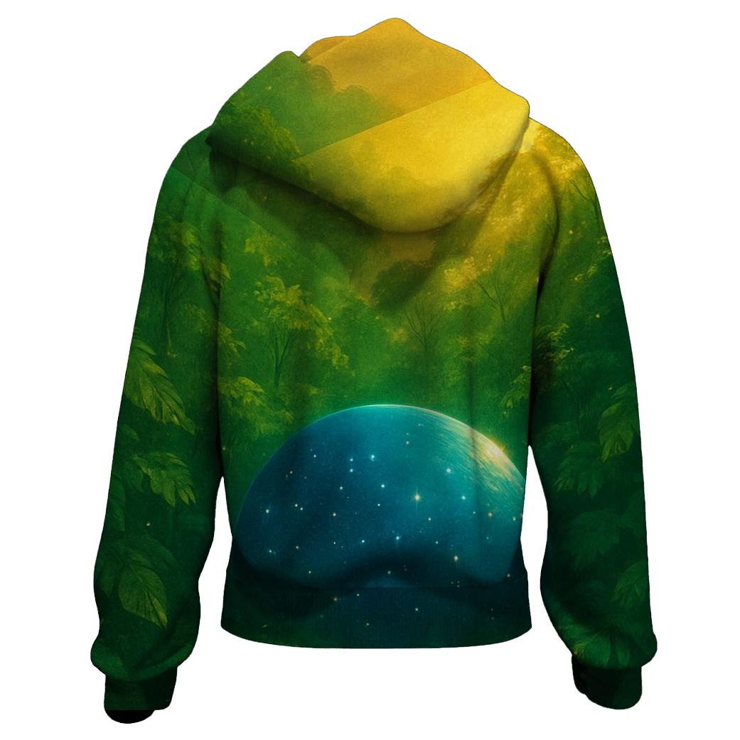 Amazon Mosaic Green Brazil designer hoodies