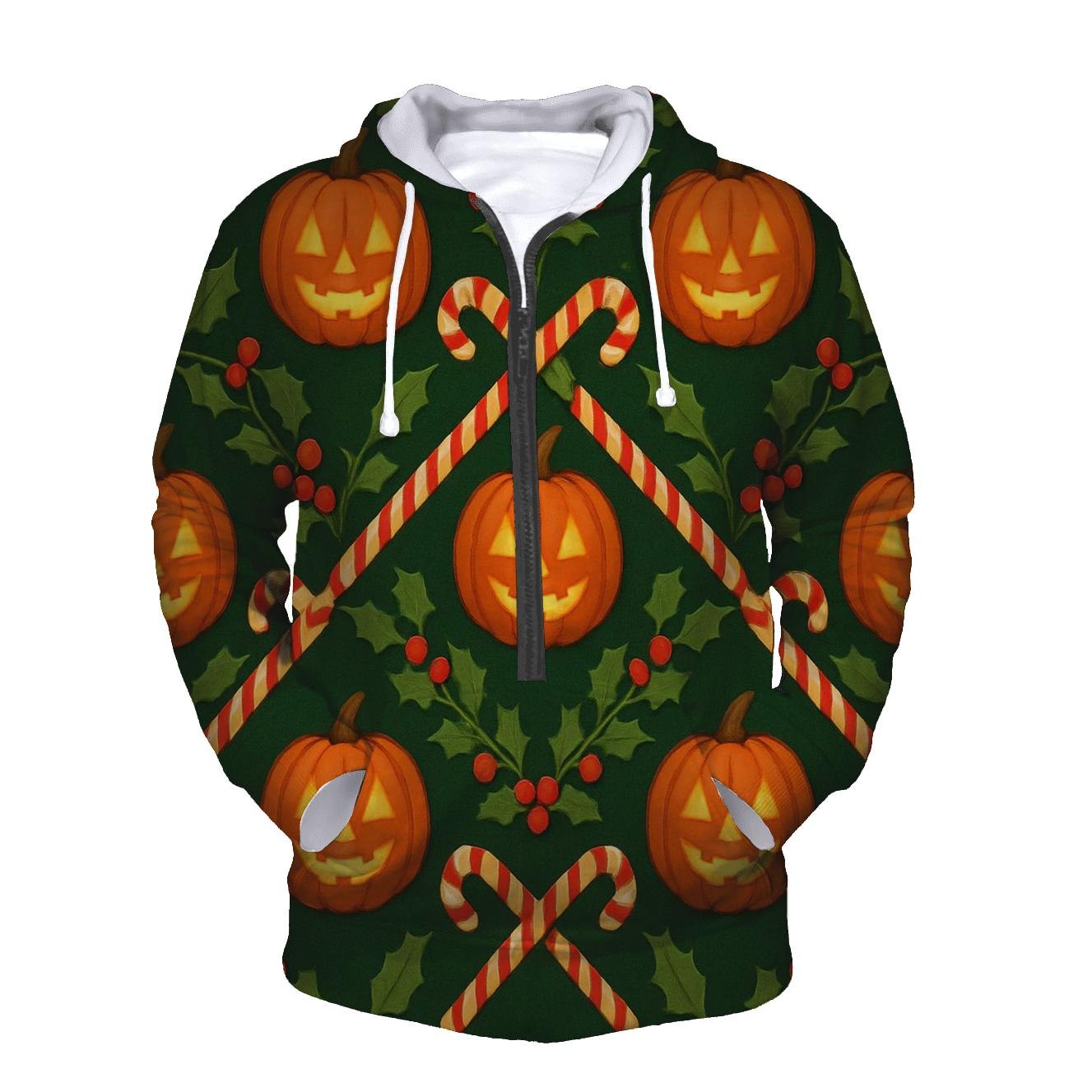 Noel Pumpkin Chevron Flow graphic hoodies