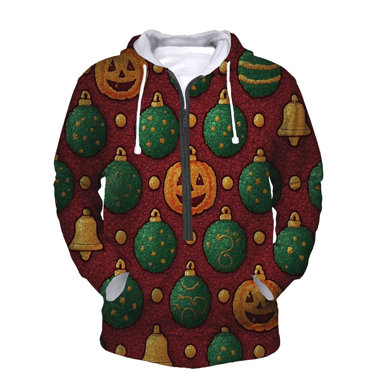 Candy Circle Pumpkin Mosaic pullover hoodies