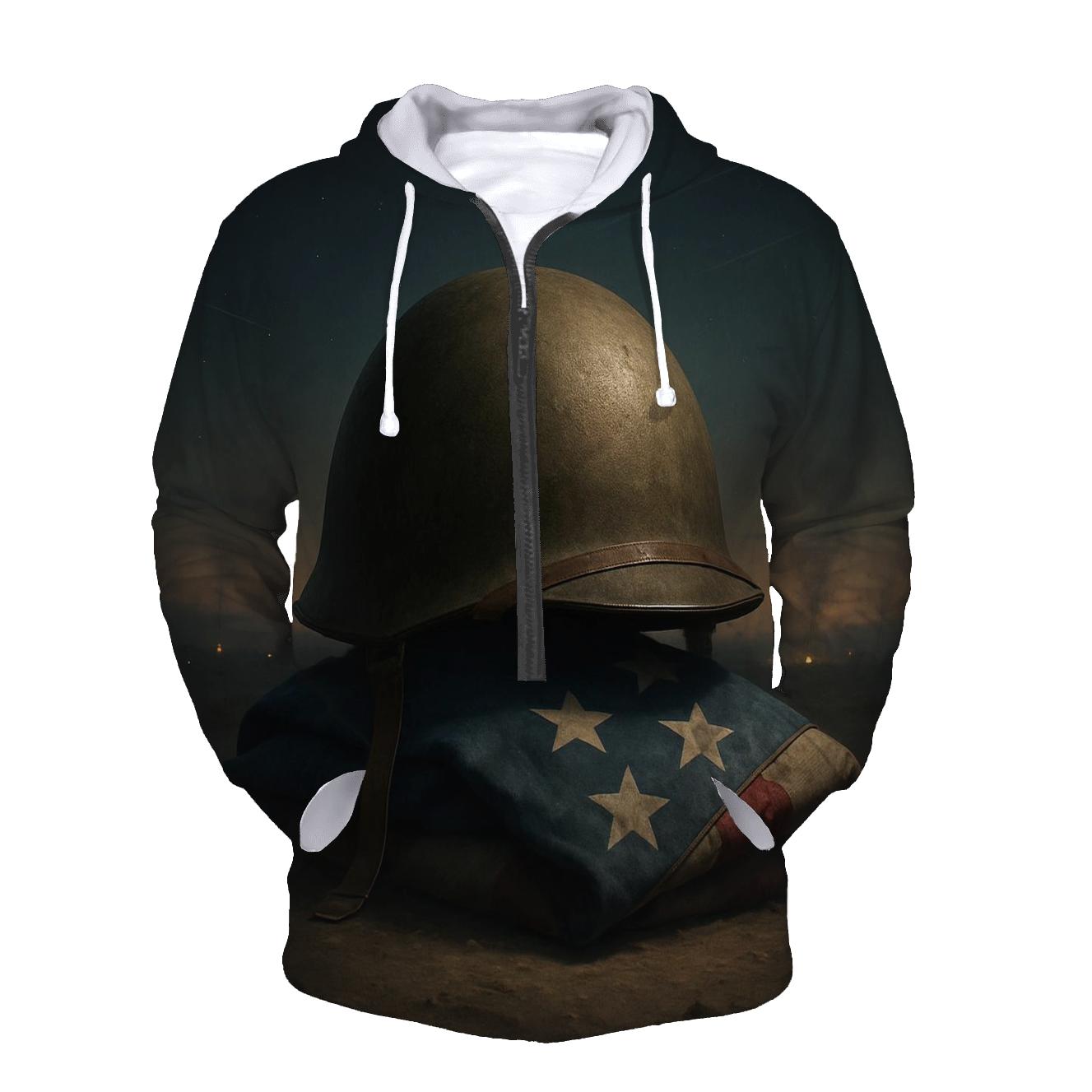 Helmet And Horizon zip-up hoodies