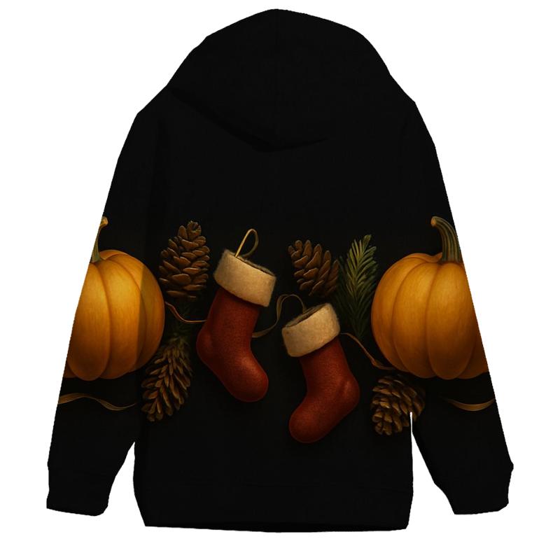 Silent Night Pumpkin Border hoodie styles