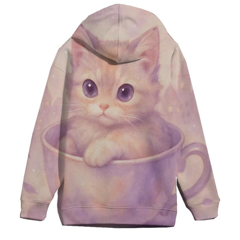 Lavender Tea Dreamer printed hoodies