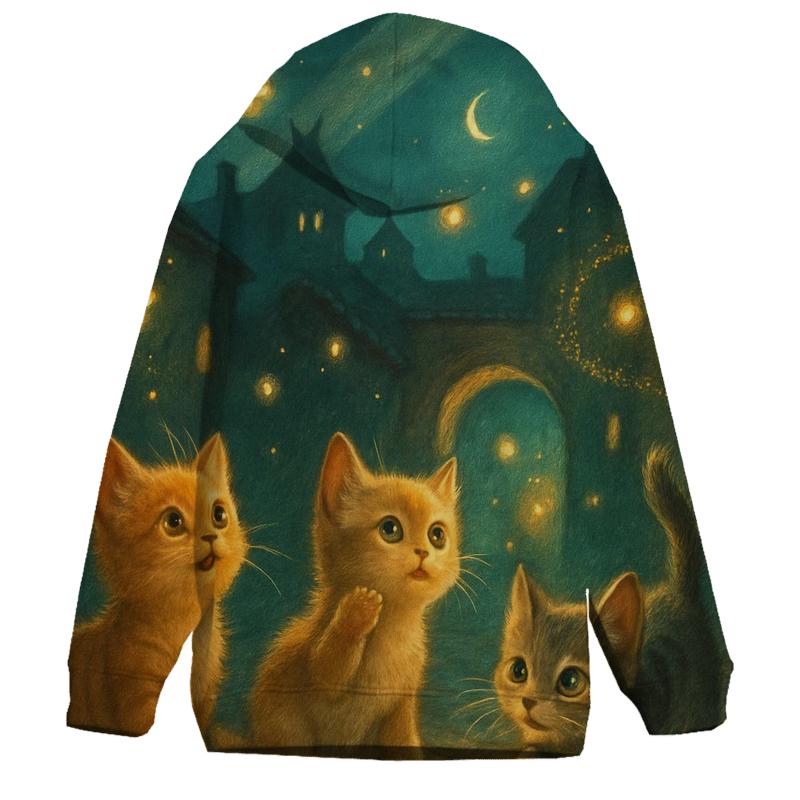 Firefly Alley Kittens embroidered hoodies