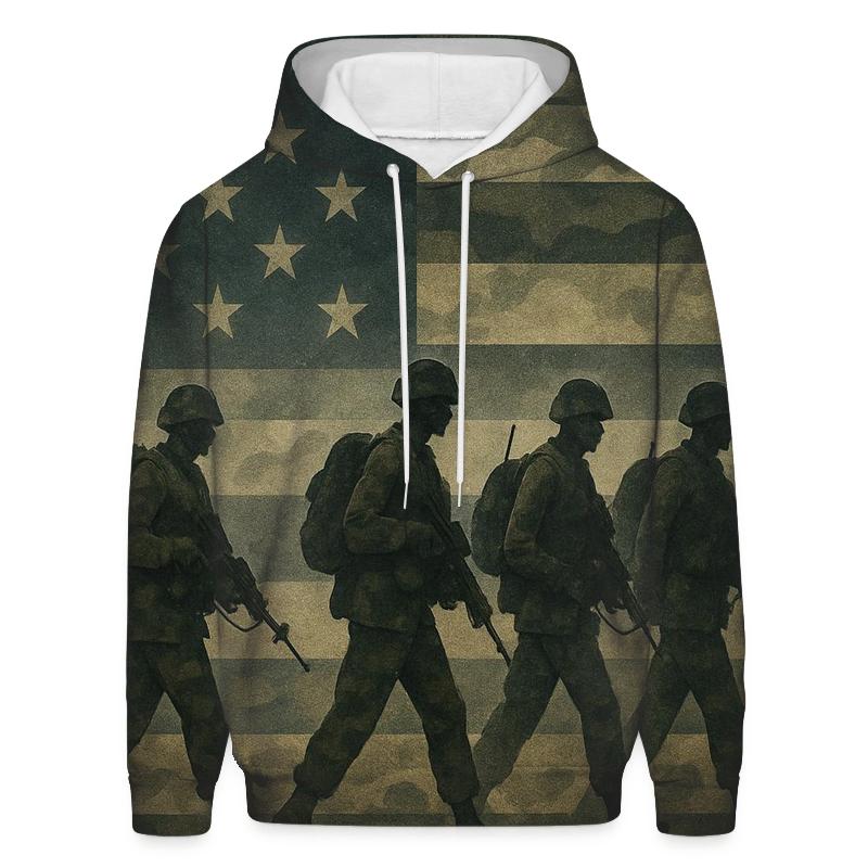 Camouflage Flag Fusion hoodie designs