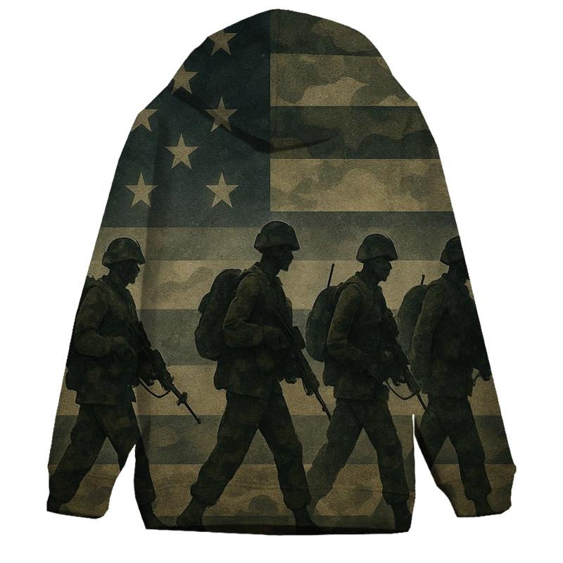Camouflage Flag Fusion hoodie designs