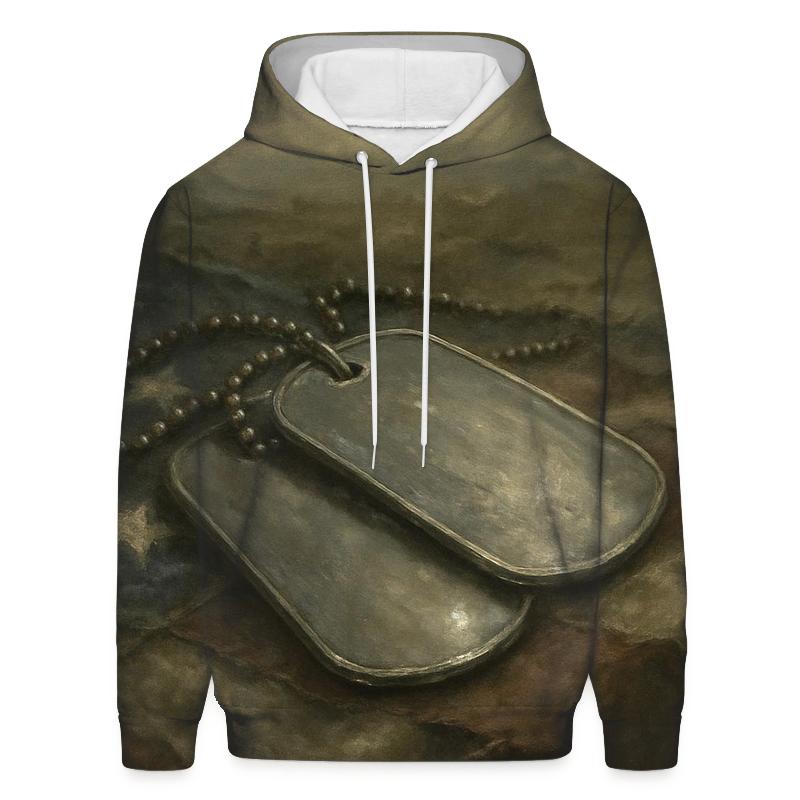 Dog Tags Of Memory zip-up hoodies