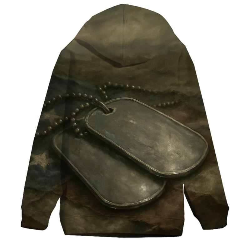 Dog Tags Of Memory zip-up hoodies