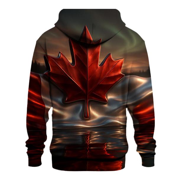 Maple Reflection Canada zip-up hoodies