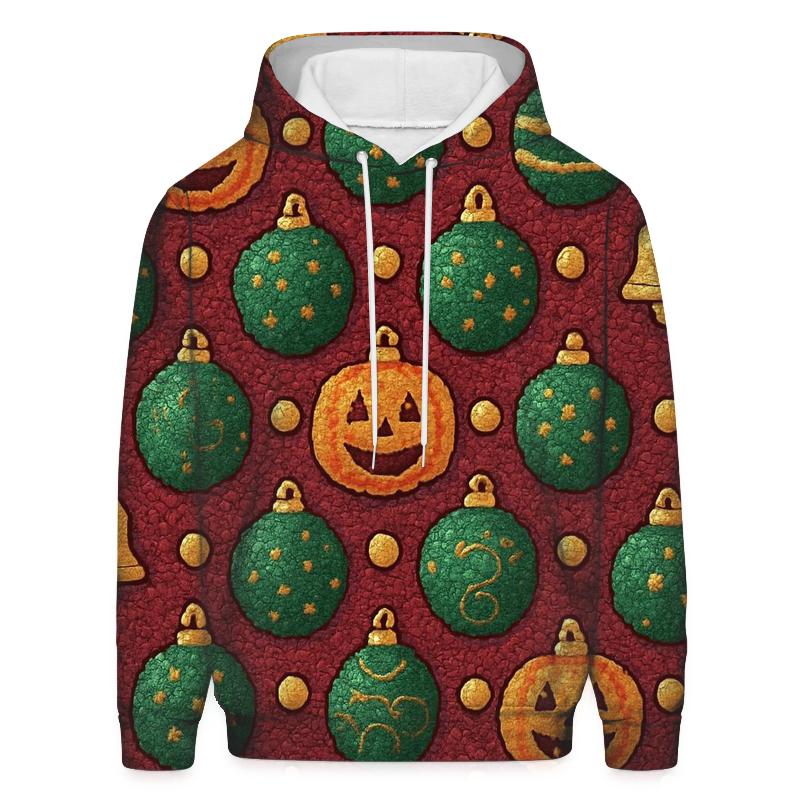 Candy Circle Pumpkin Mosaic zip-up hoodies