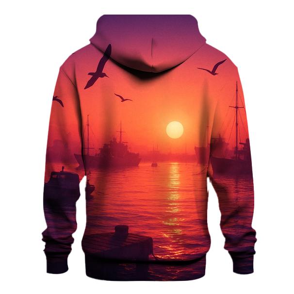 Crimson Harbor Lumen printed hoodies