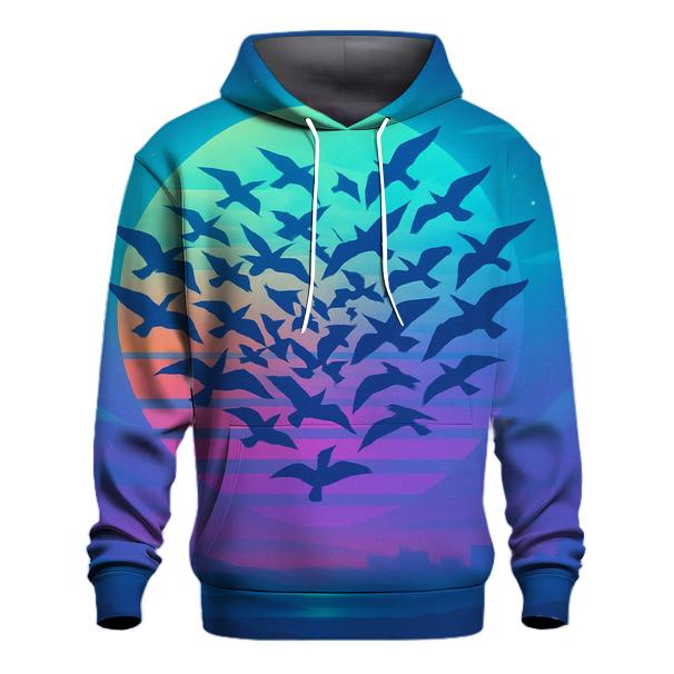 Indigo Flight Mosaic custom hoodies