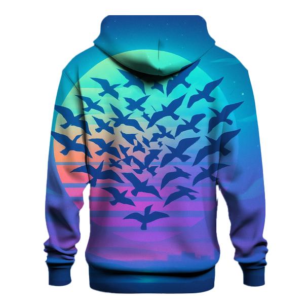 Indigo Flight Mosaic custom hoodies