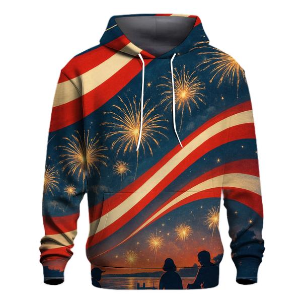 Firework Ribbon Horizon pullover hoodies