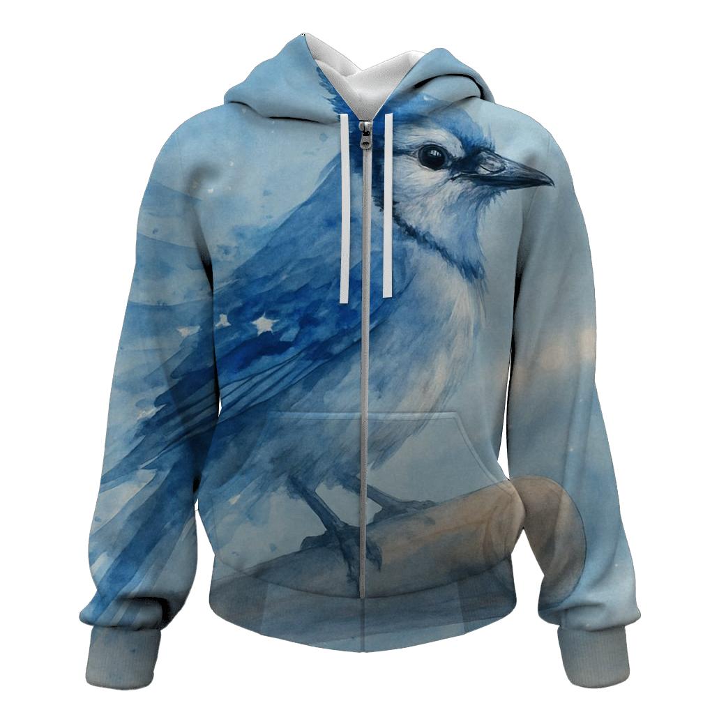 Blue Jays Feather Splash Hoodie graphic hoodies