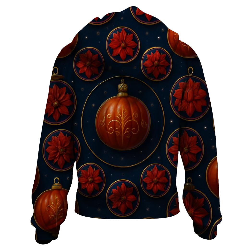 Starlit Pumpkin Concentric Array printed hoodies