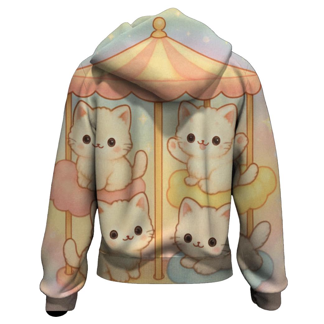 Cloud Carousel Cat hoodie styles