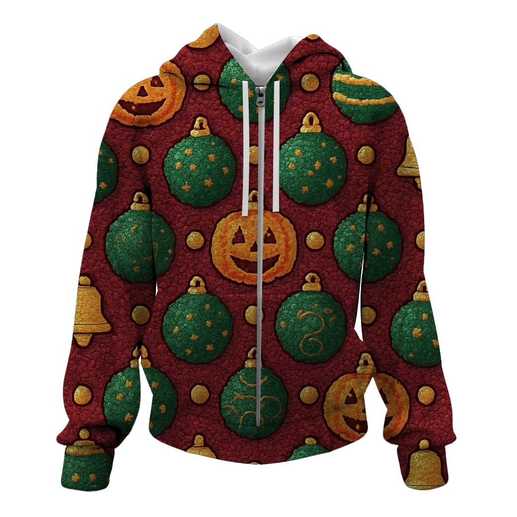 Candy Circle Pumpkin Mosaic pullover hoodies