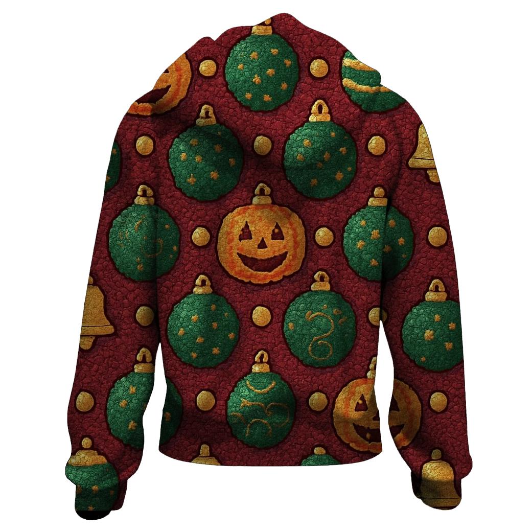 Candy Circle Pumpkin Mosaic pullover hoodies