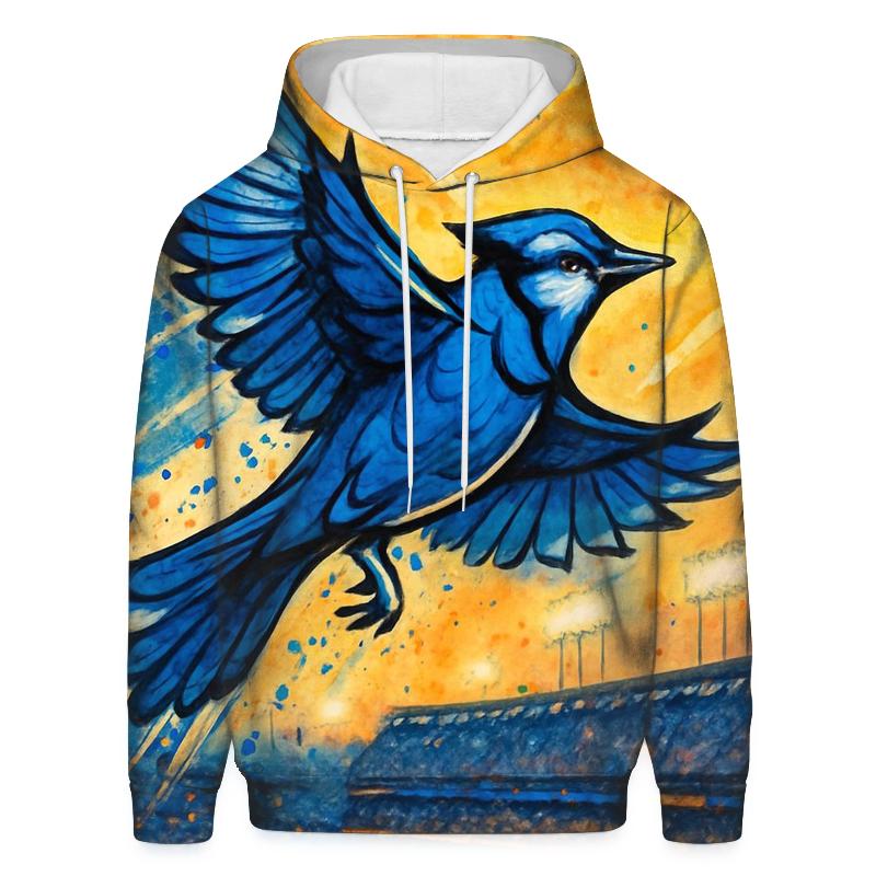 Blue Jay Over Stadium heavyweight hoodies