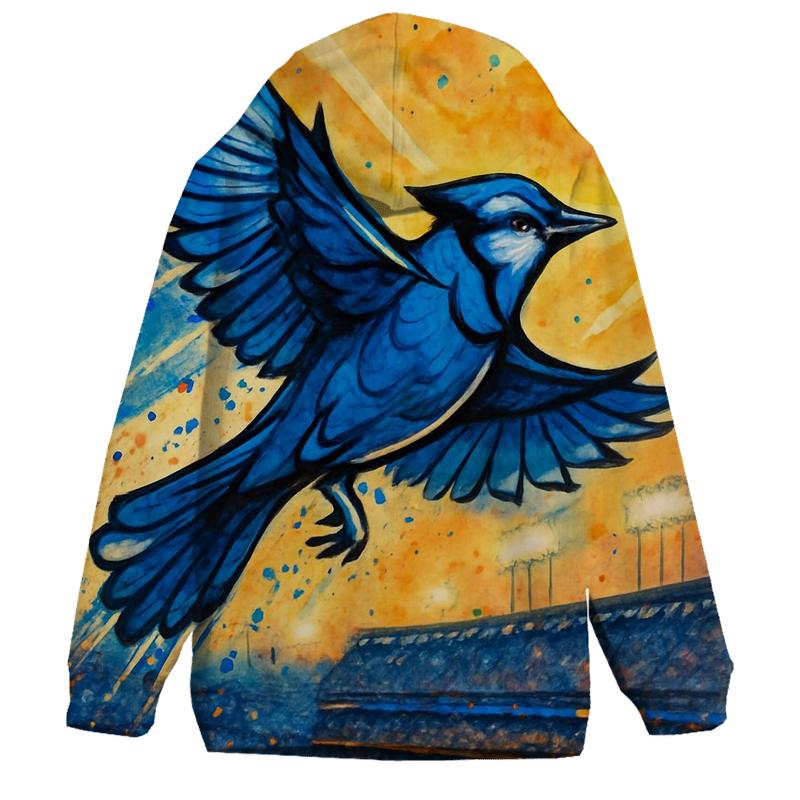 Blue Jay Over Stadium heavyweight hoodies