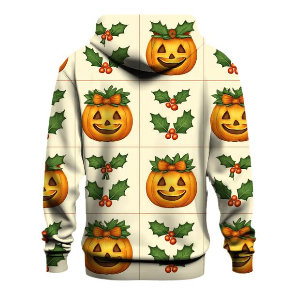 Carolers Pumpkin Grid designer hoodies