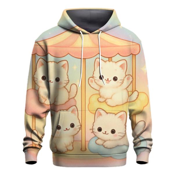 Cloud Carousel Cat heavyweight hoodies