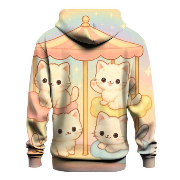 Cloud Carousel Cat heavyweight hoodies