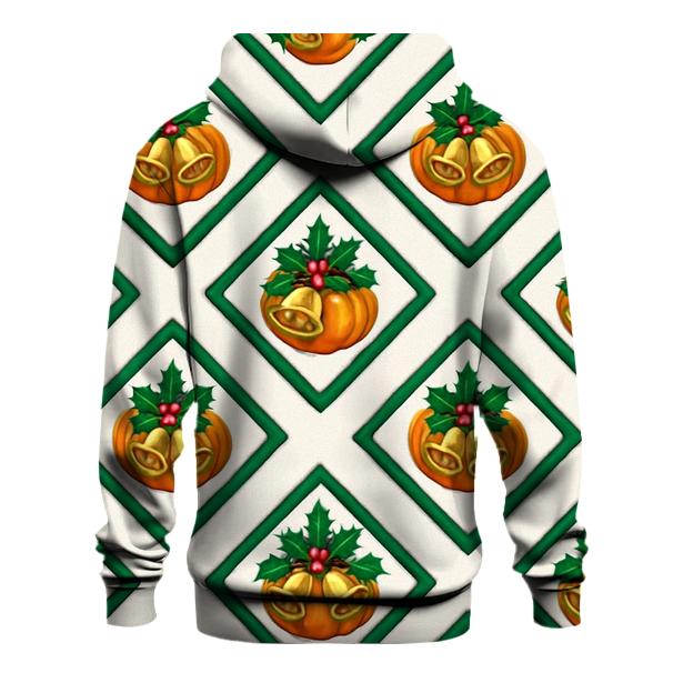 Holly Lattice Pumpkin Tiles lightweight hoodies
