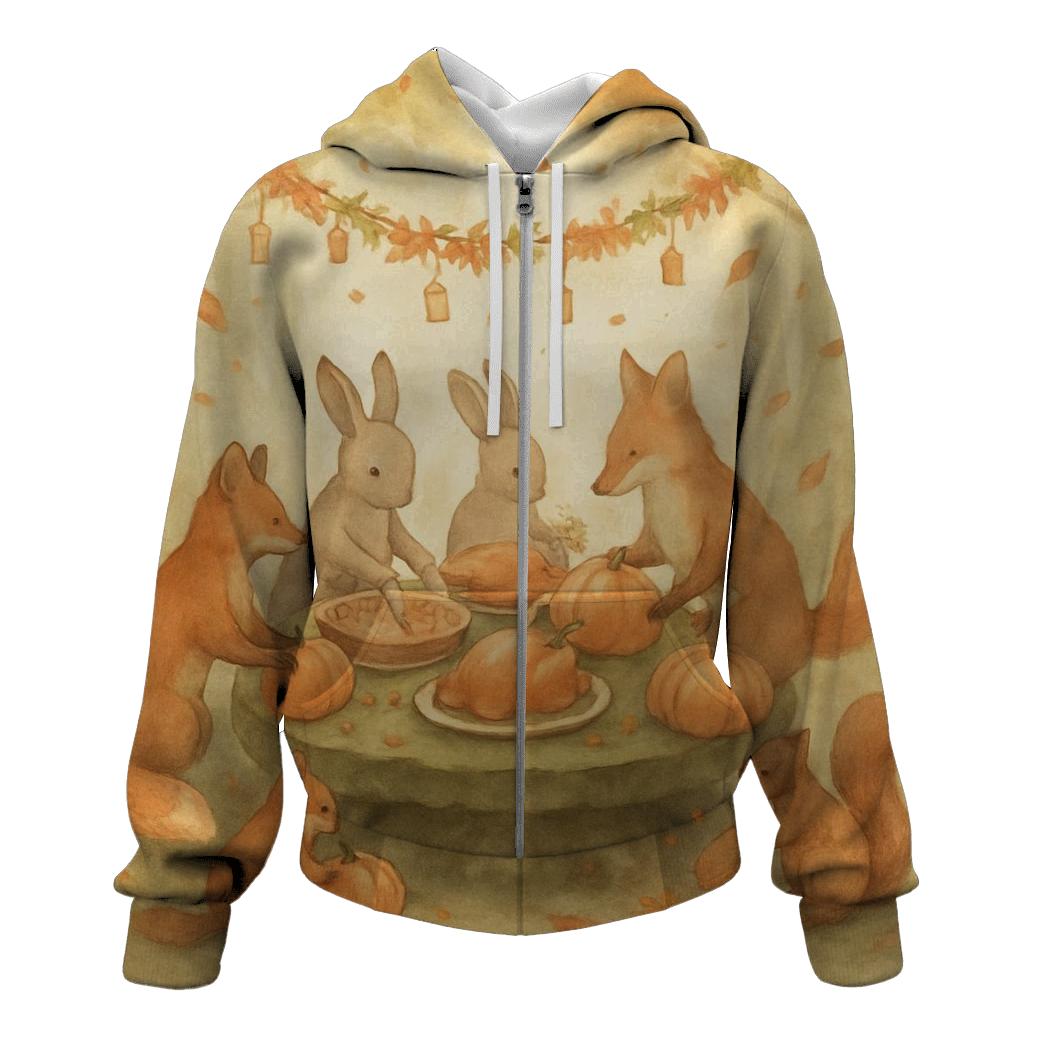Woodland Feast Parade designer hoodies