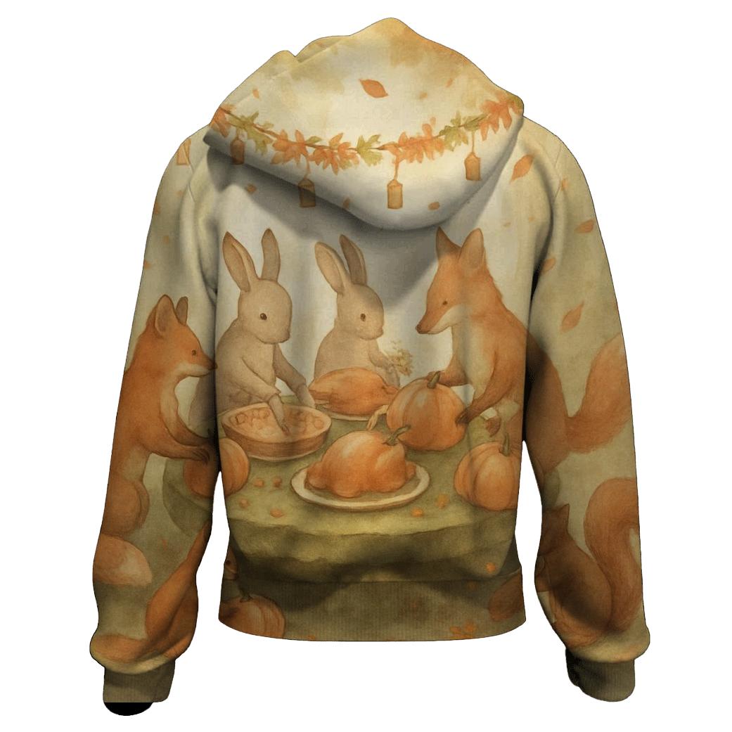 Woodland Feast Parade designer hoodies